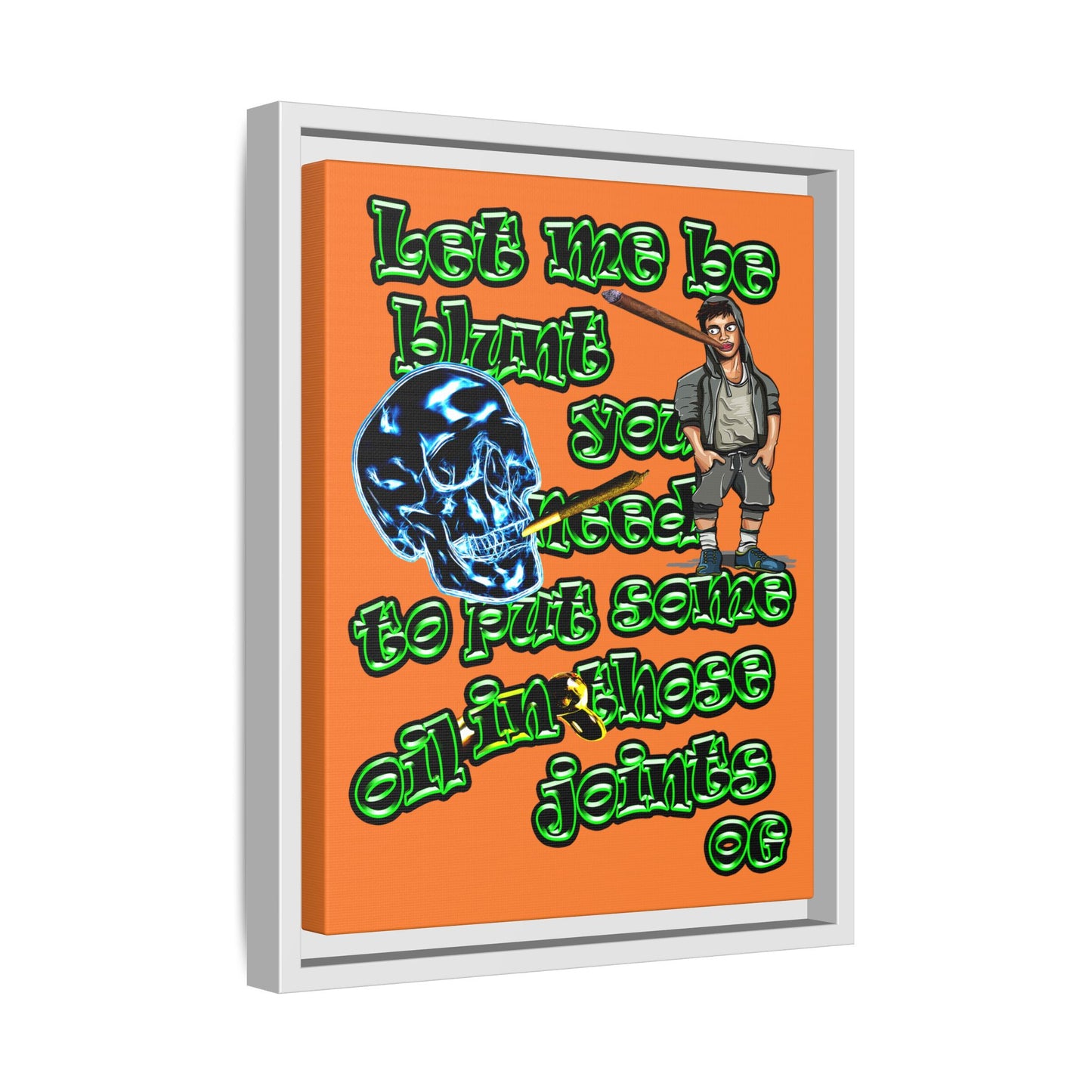 og - framed canvas art (crusta)