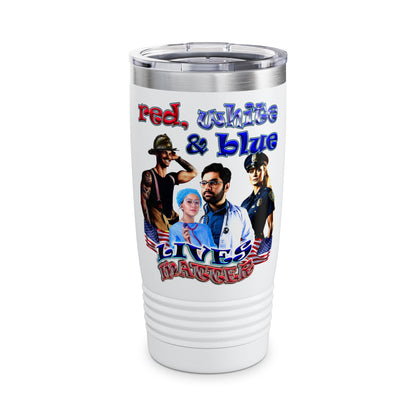 rw&b lives matter - Ringneck Tumbler, 20oz