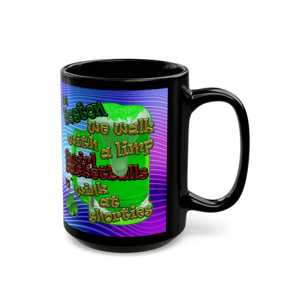 celtics logo - Black Mug (purple wave)