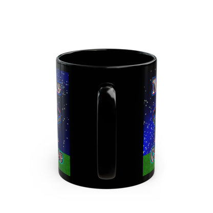 em cee squared - Black Mug ('snoops' background)