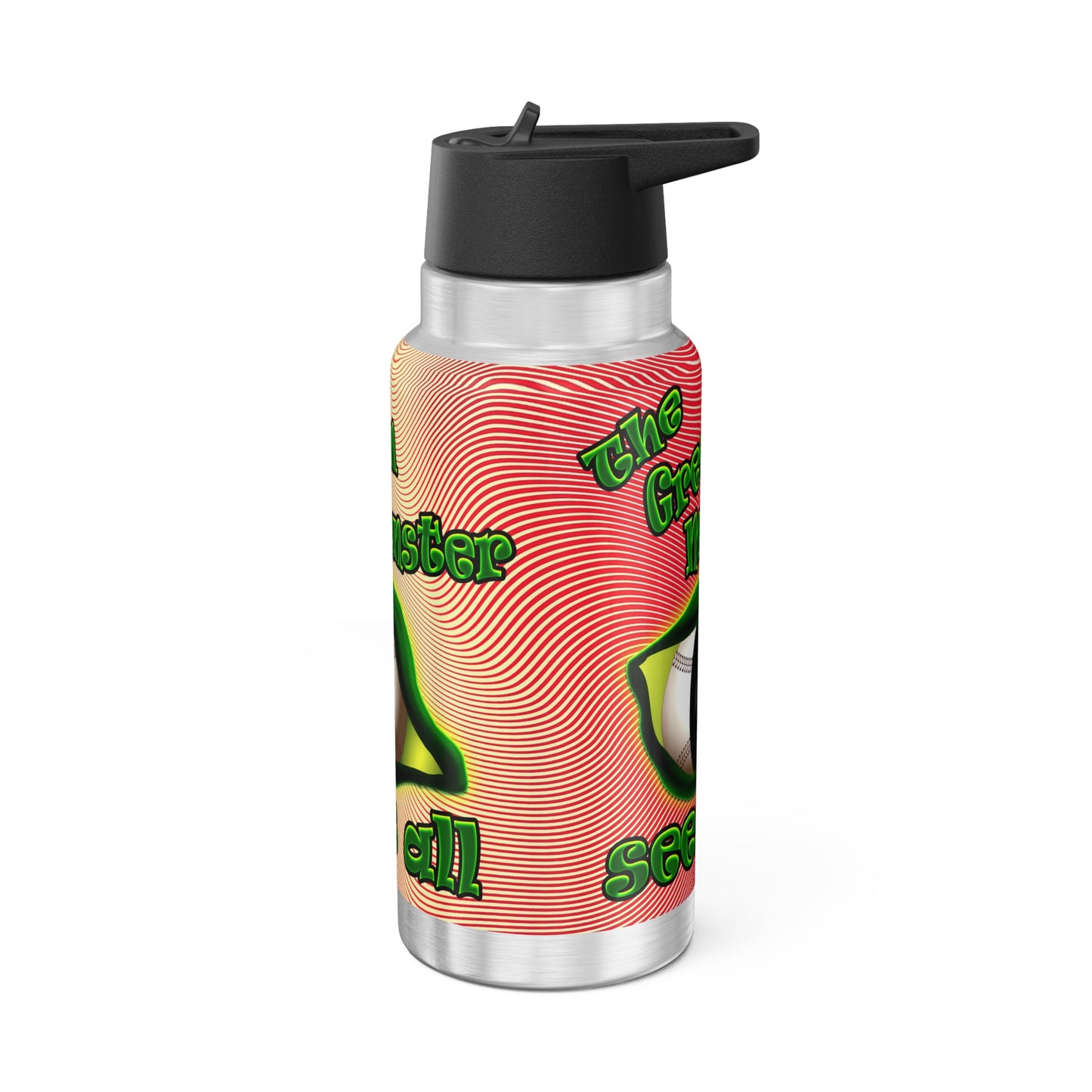 green monster - Gator Tumbler, 32oz  (yellow-orange wave)