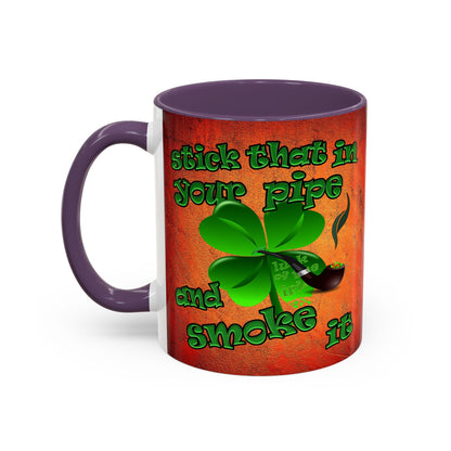 celtics logo - Accent Mug (burnt orange)