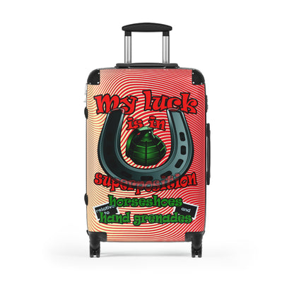 my luck - Suitcase (yellow-orange wave)