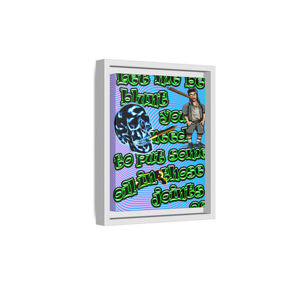 og - framed canvas art (light blue-purple wave)