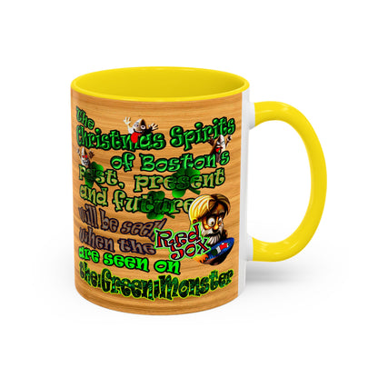 christmas spirits of boston - Accent Mug (butterscotch wood finish)