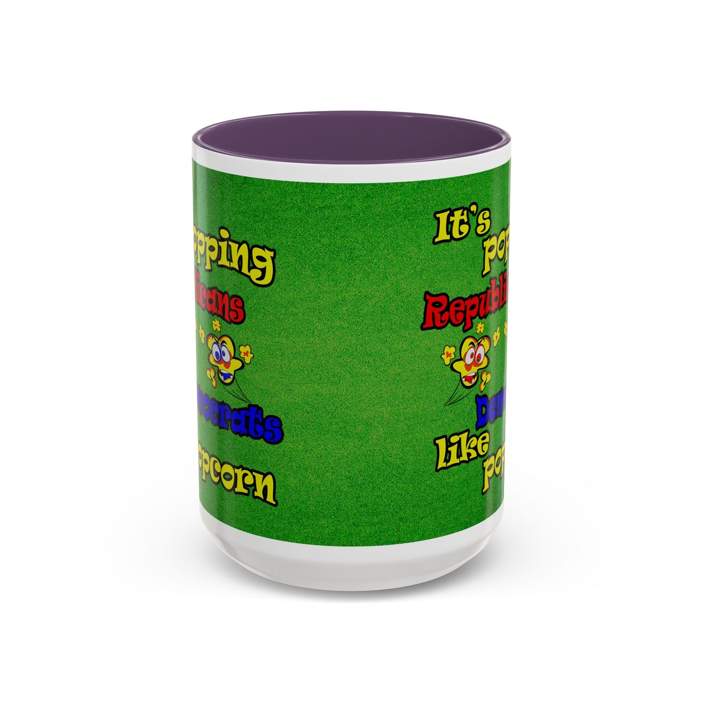 popping like popcorn - Accent Mug (green turf)