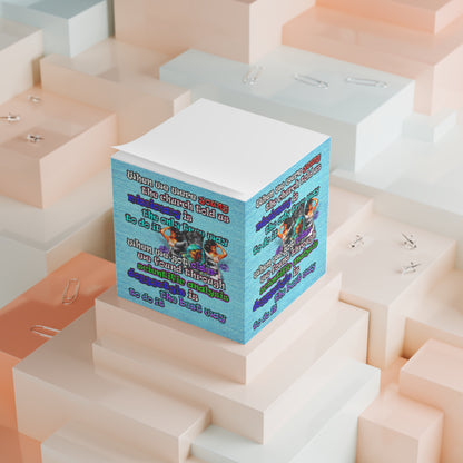 doggystyle - note cube (faded blue)
