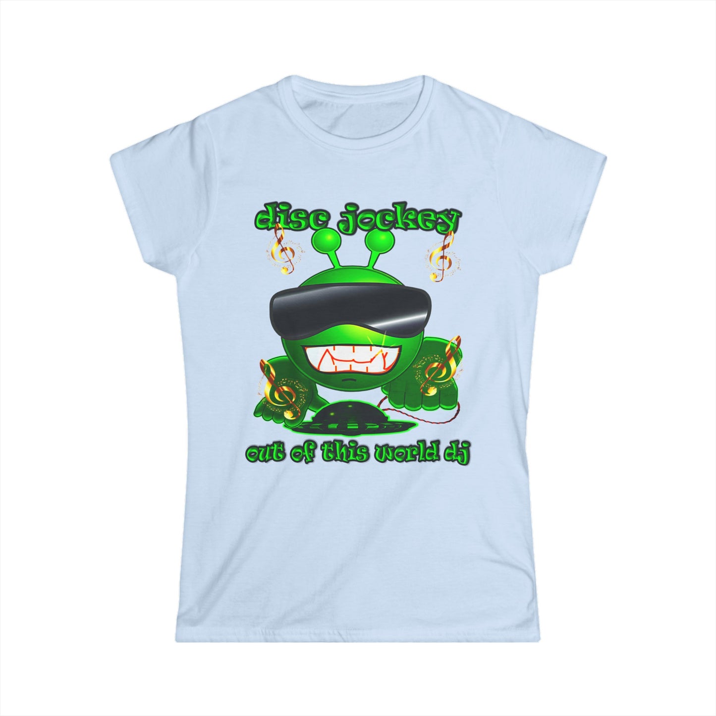 disc jockey - Women's Softstyle Tee