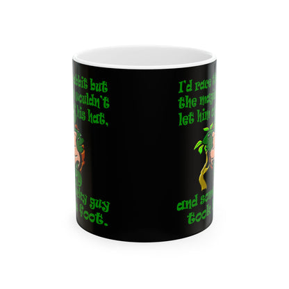 turtle race - White Mug (black)
