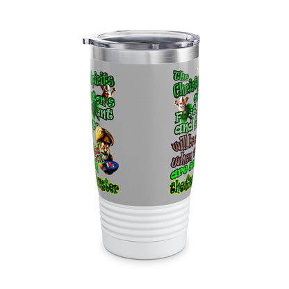 christmas spirits of boston - Ringneck Tumbler, 20oz (light grey)