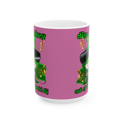 disc jockey - White Mug (light pink)