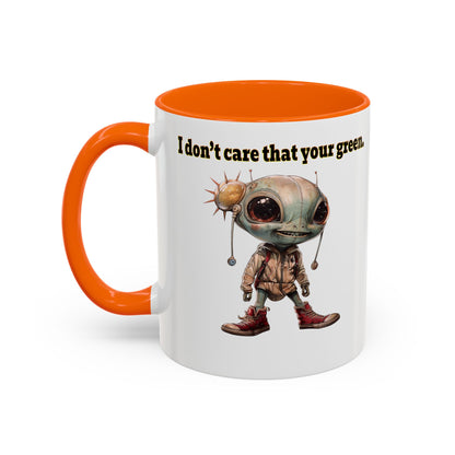I don't care that your grey - Accent Mug (white)