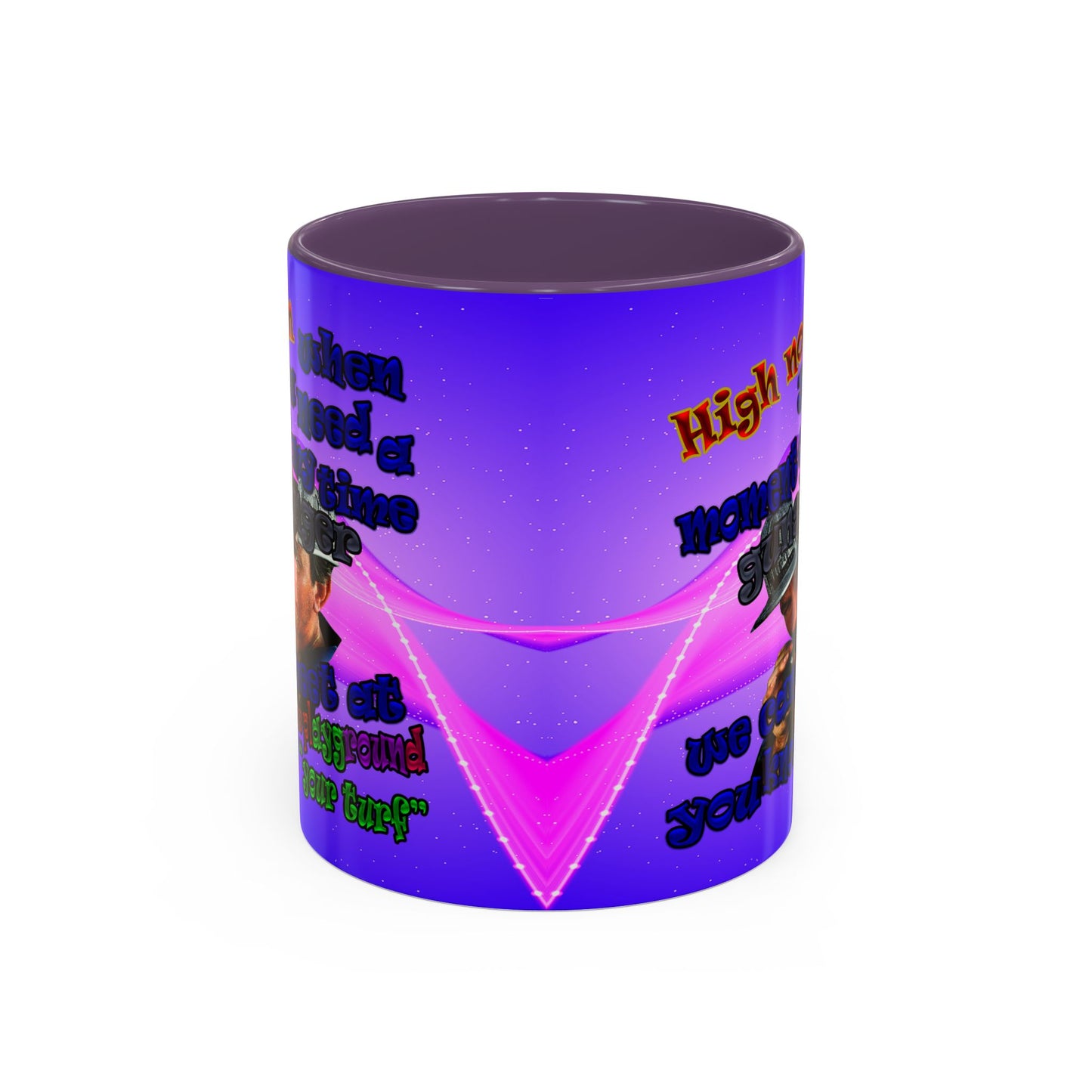high noon - Accent Mug (purple-pink wave)