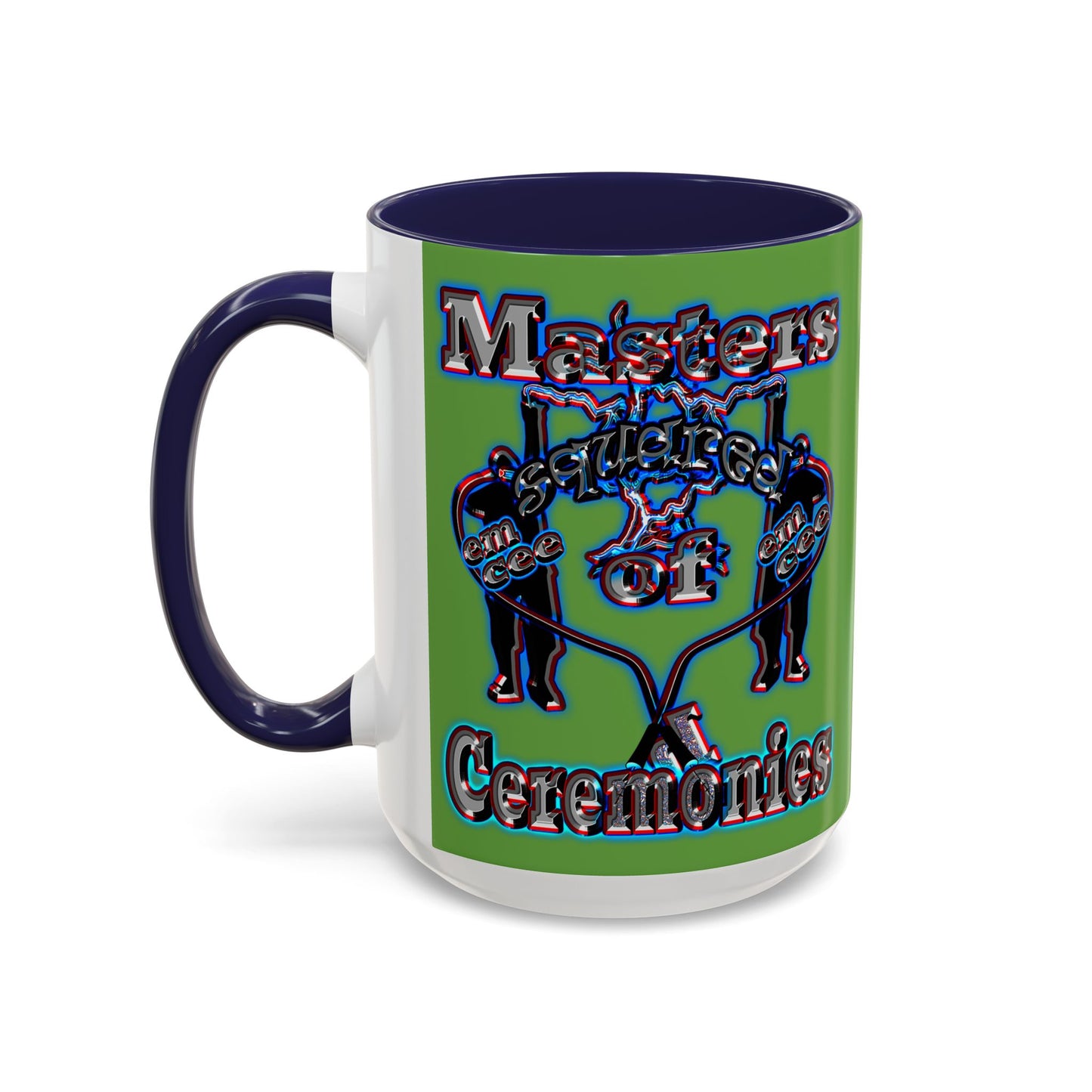 em cee squared - Accent Mug (green)