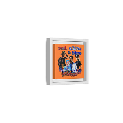 rw&b lives matter - framed canvas art (crusta)