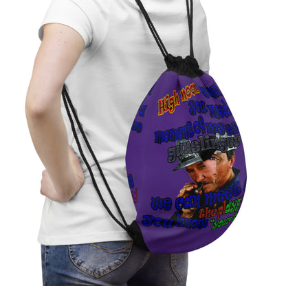 high noon - Drawstring Bag (purple)