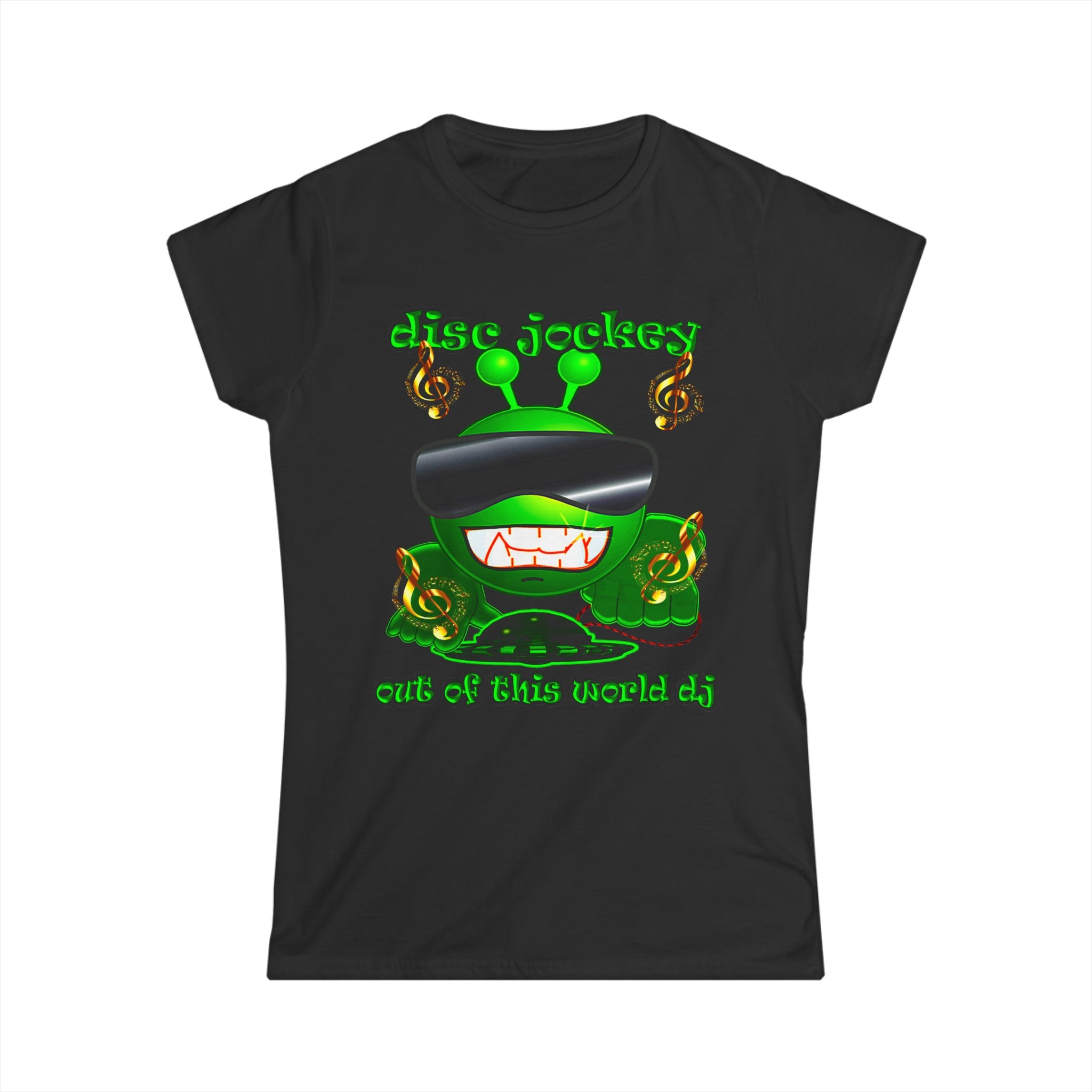 disc jockey - Women's Softstyle Tee