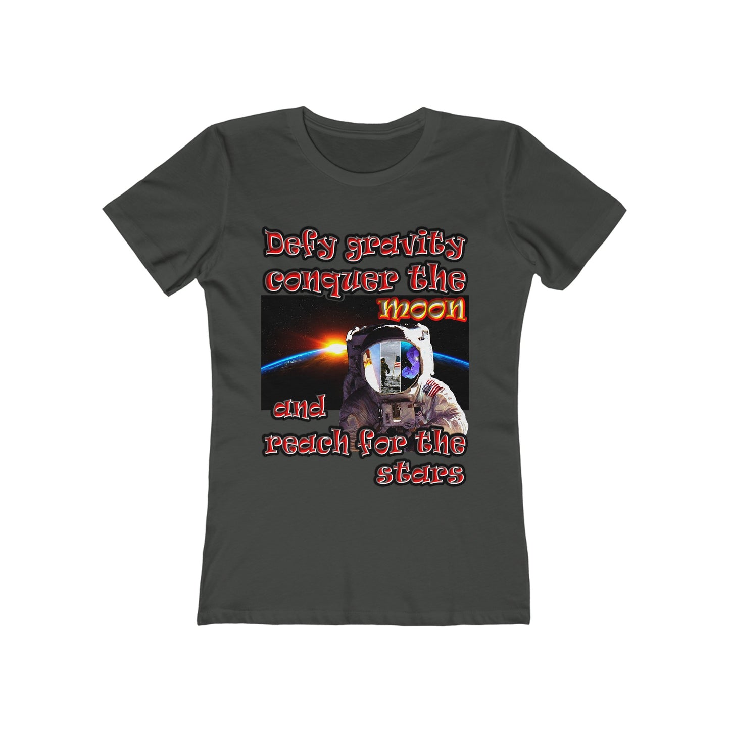 defy conquer reach - Women's The Boyfriend Tee
