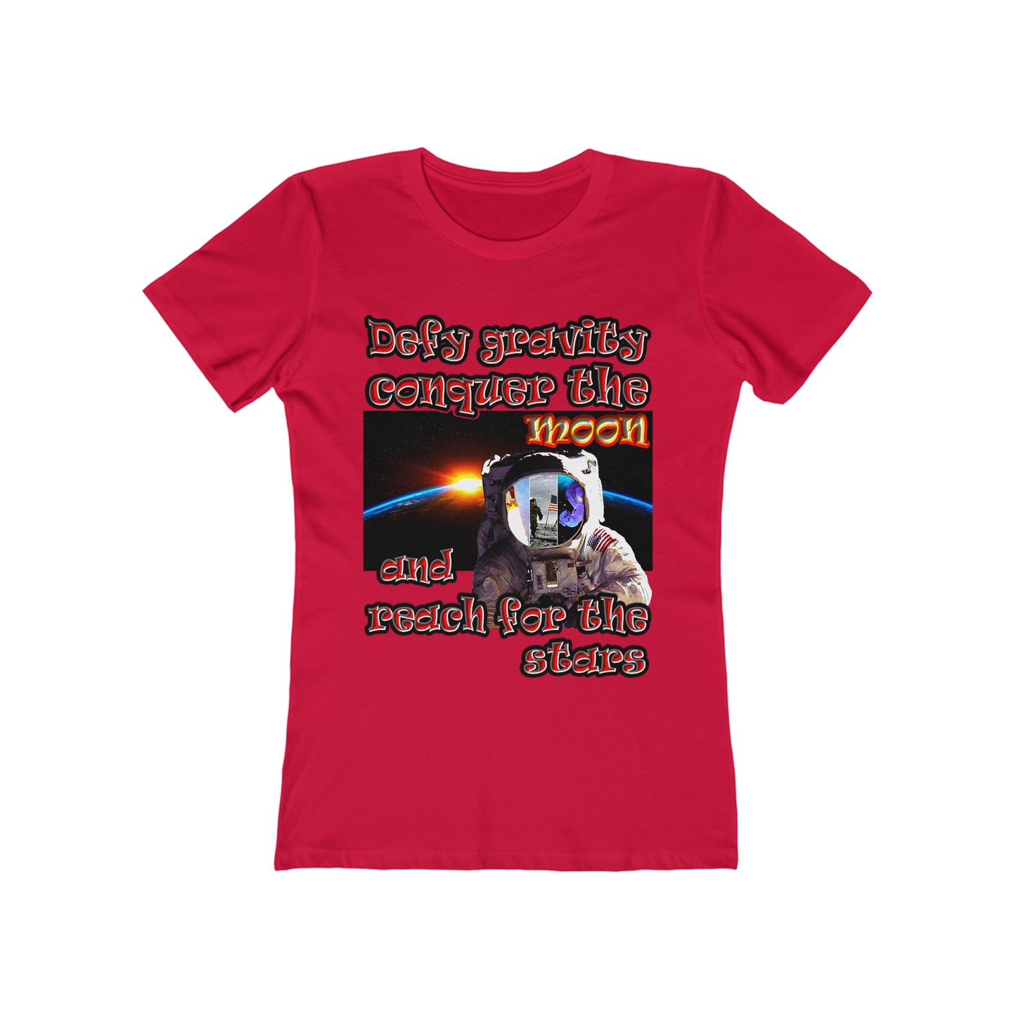 defy conquer reach - Women's The Boyfriend Tee