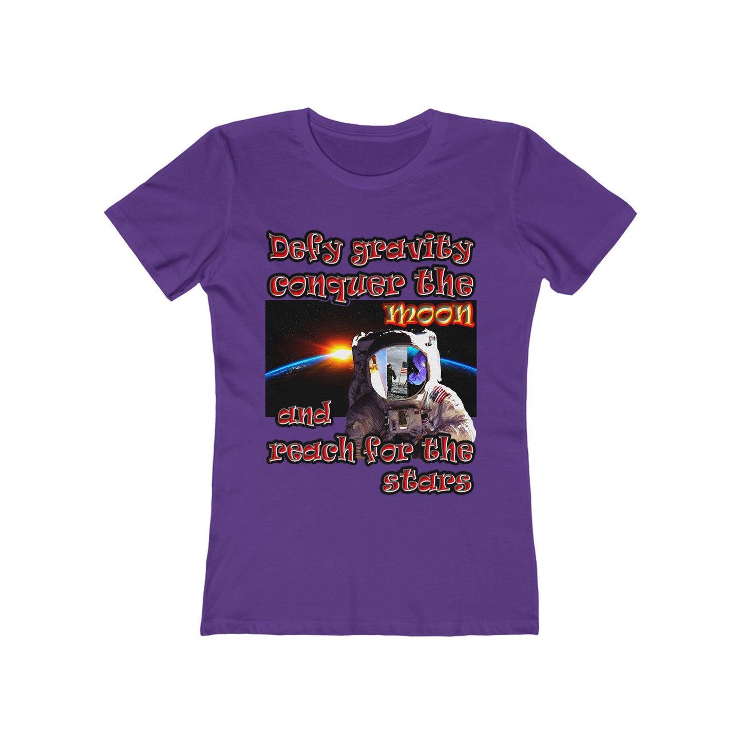 defy conquer reach - Women's The Boyfriend Tee
