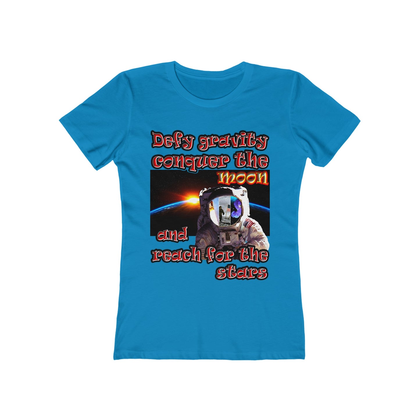 defy conquer reach - Women's The Boyfriend Tee