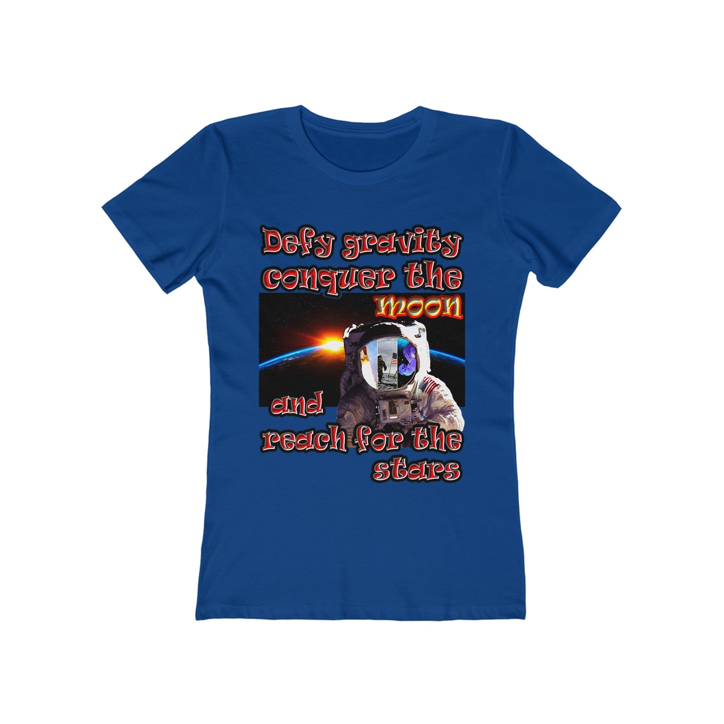 defy conquer reach - Women's The Boyfriend Tee