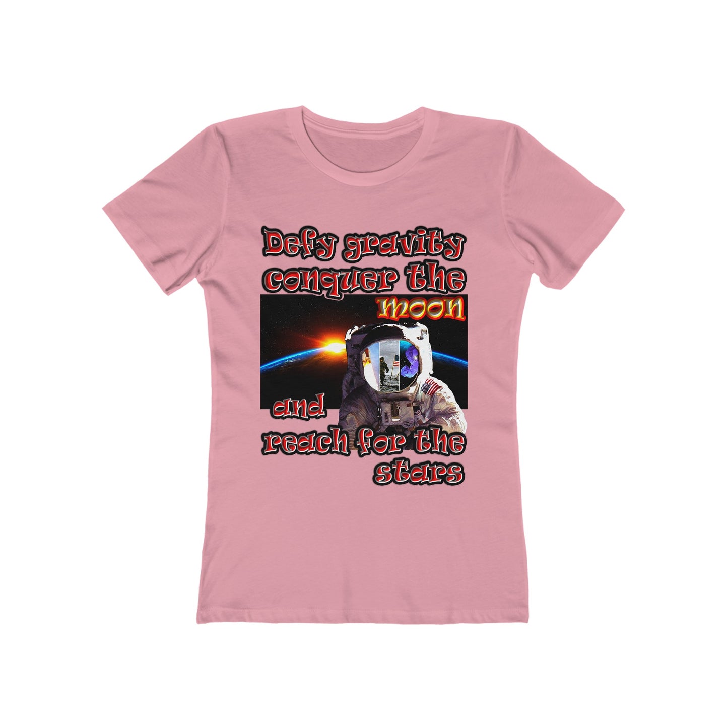 defy conquer reach - Women's The Boyfriend Tee