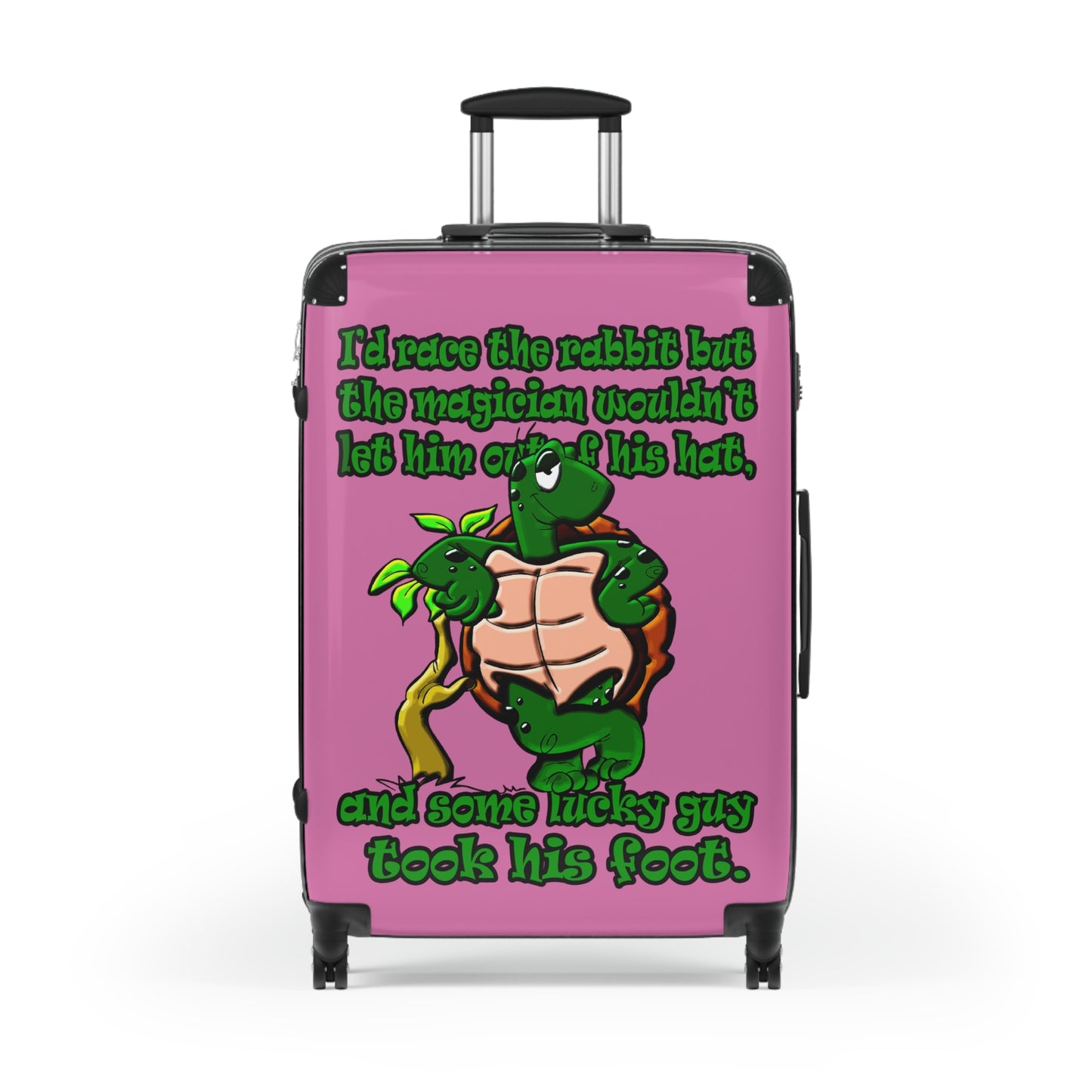 turtle race - Suitcase (light pink)