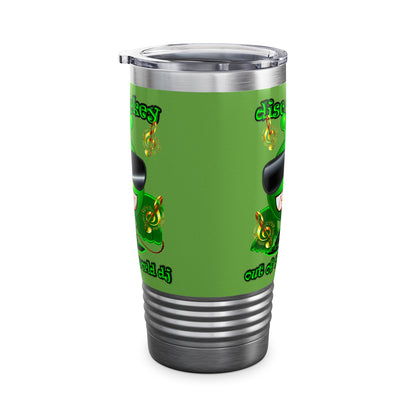 disc jockey - Ringneck Tumbler, 20oz (green)