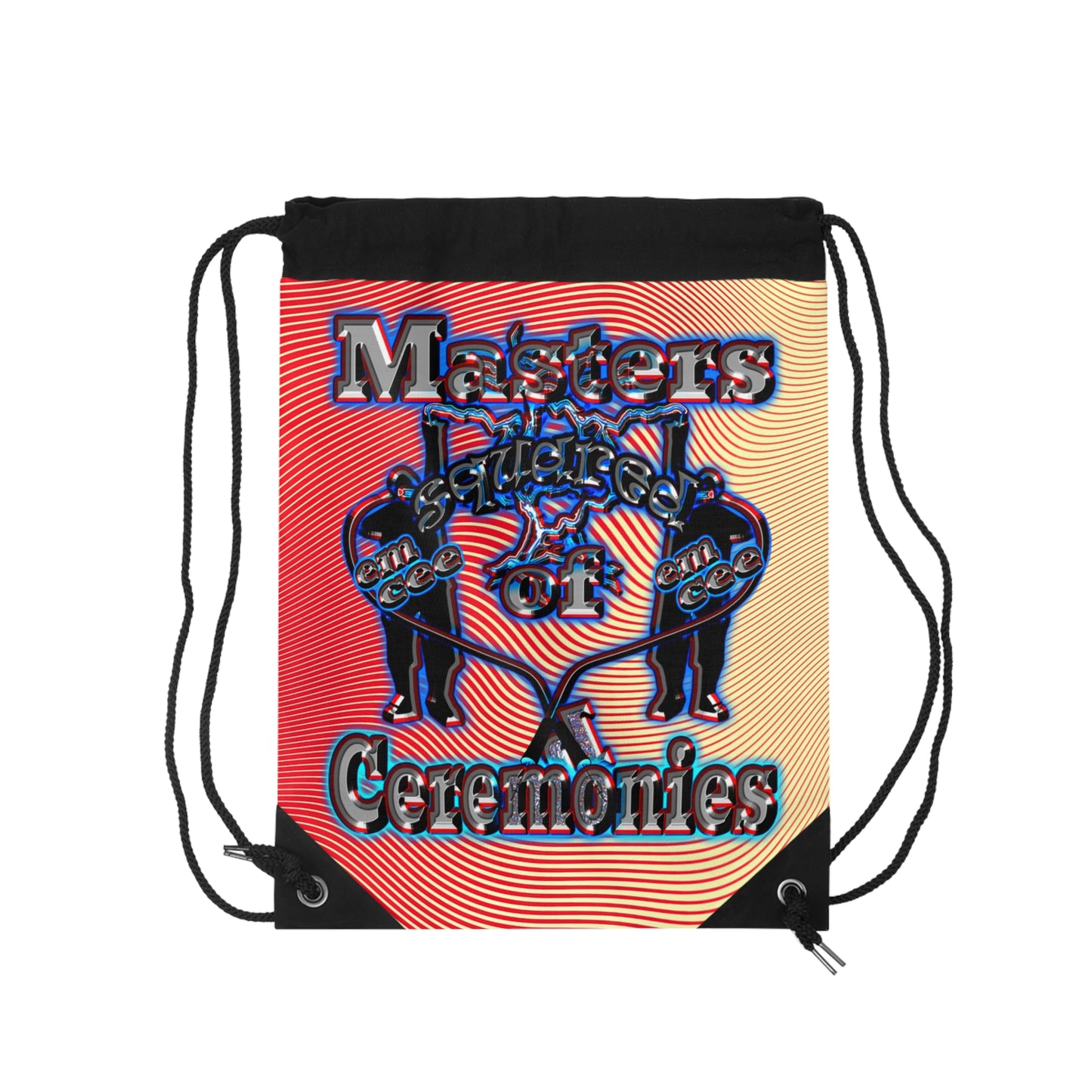 em cee squared - Drawstring Bag (yellow-orange wave)