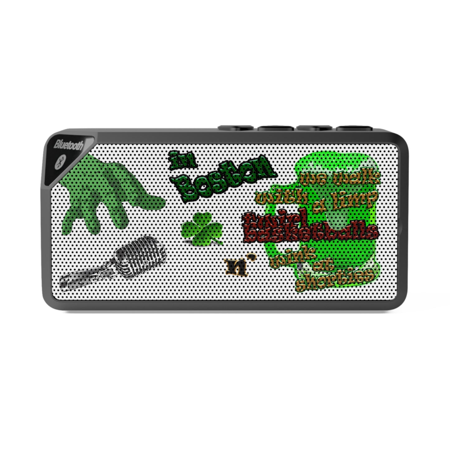 celtics logo - Jabba Bluetooth Speaker (white)