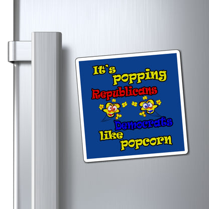 popping like popcorn - Magnets - (dark blue)