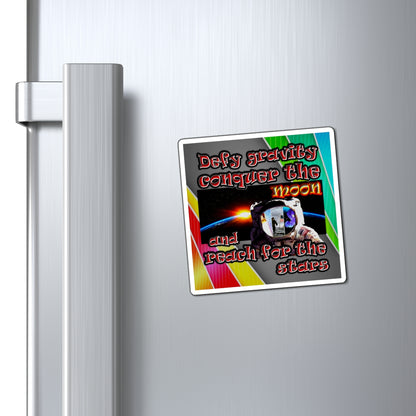 defy conquer reach - Magnets - (rainbow split)
