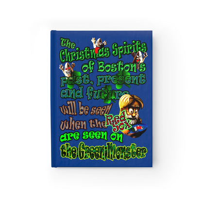 christmas spirits of boston - journal-lined (dark blue)