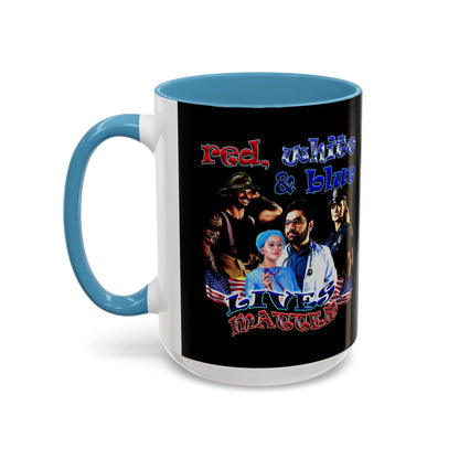 rw&b lives matter - Accent Mug (black)