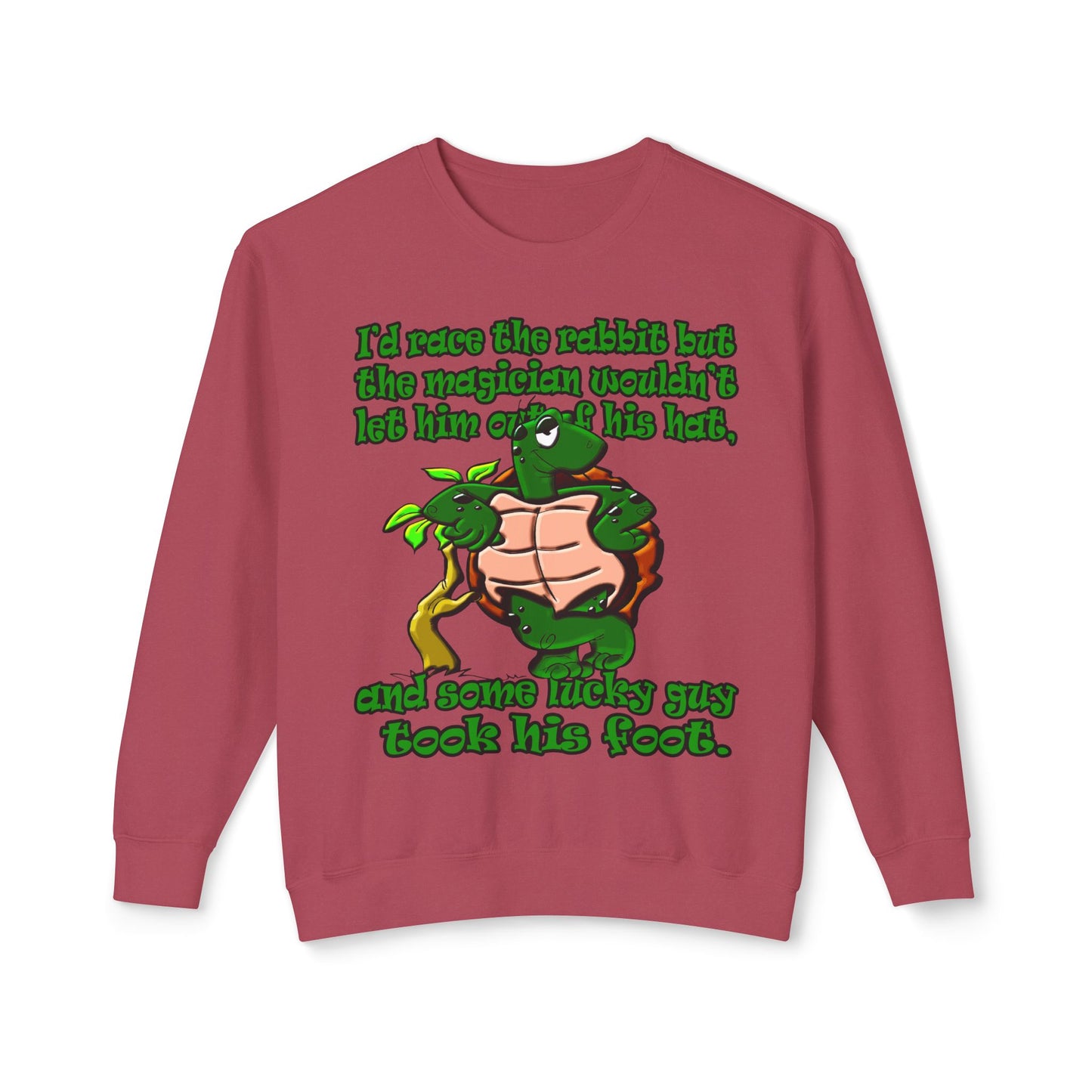 turtle race - Unisex Lightweight Crewneck Sweatshirt