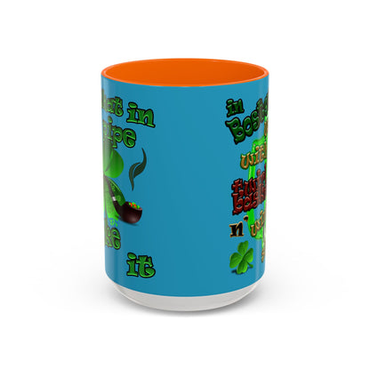celtics logo - Accent Mug (turquoise)