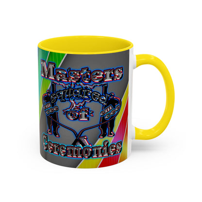 em cee squared - Accent Mug (rainbow split)