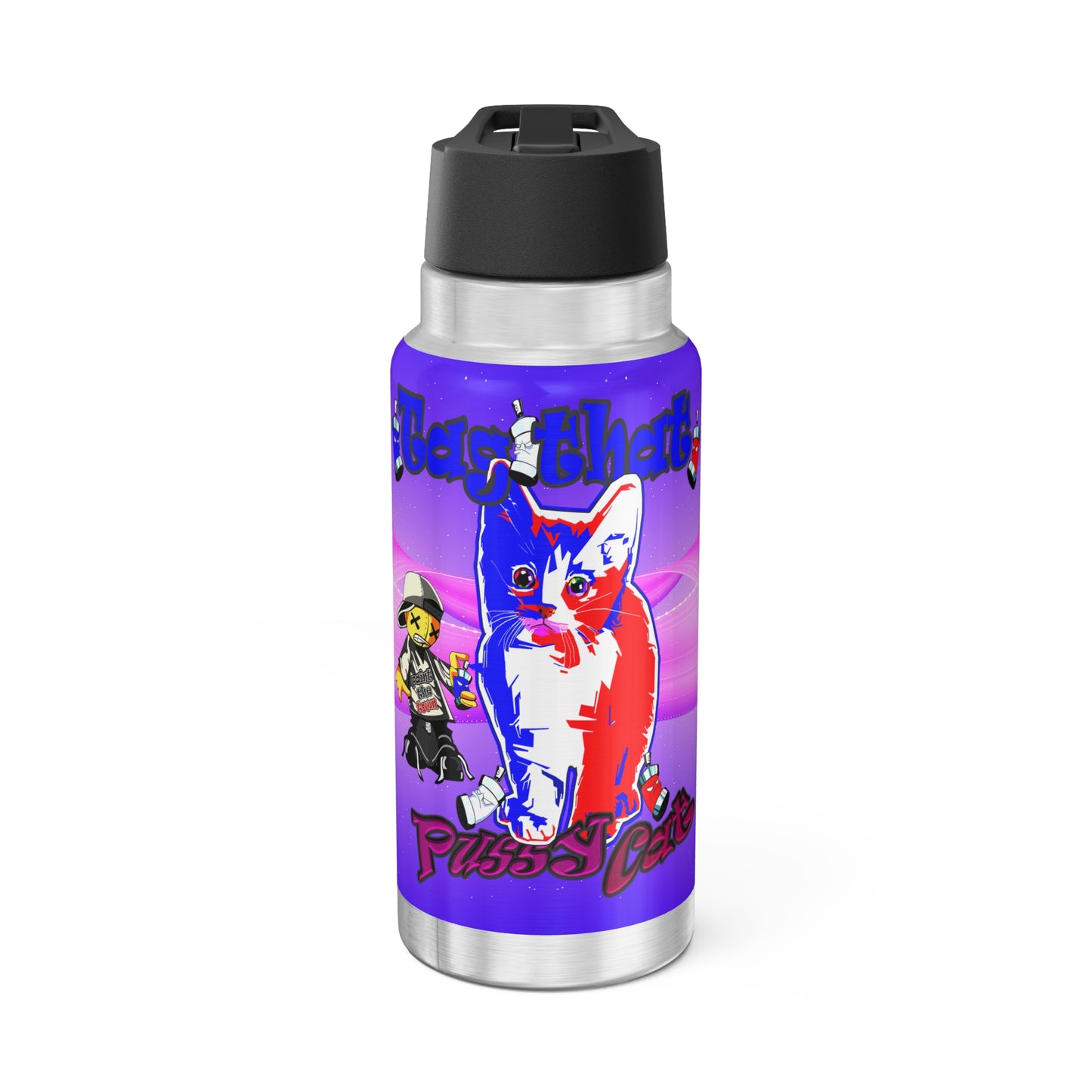tag that - Gator Tumbler, 32oz  (purple-pink wave)