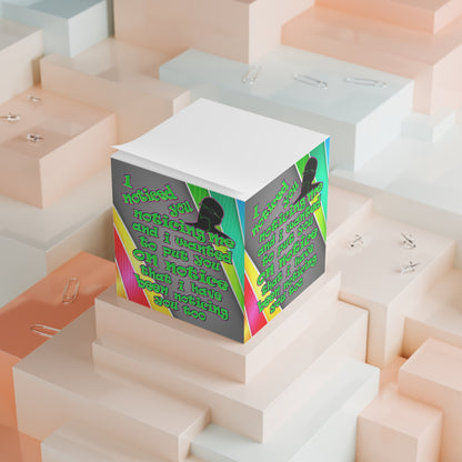 noticed you noticing - note cube (rainbow split)