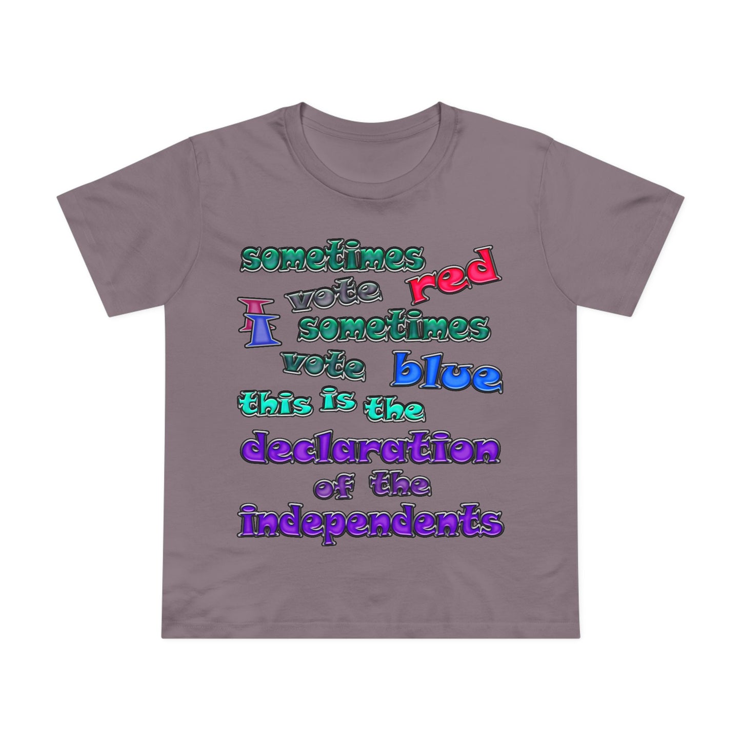 declaration of the independents - Women’s Maple Tee