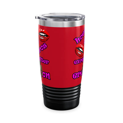 hoes b4 bros - Ringneck Tumbler, 20oz (dark red)
