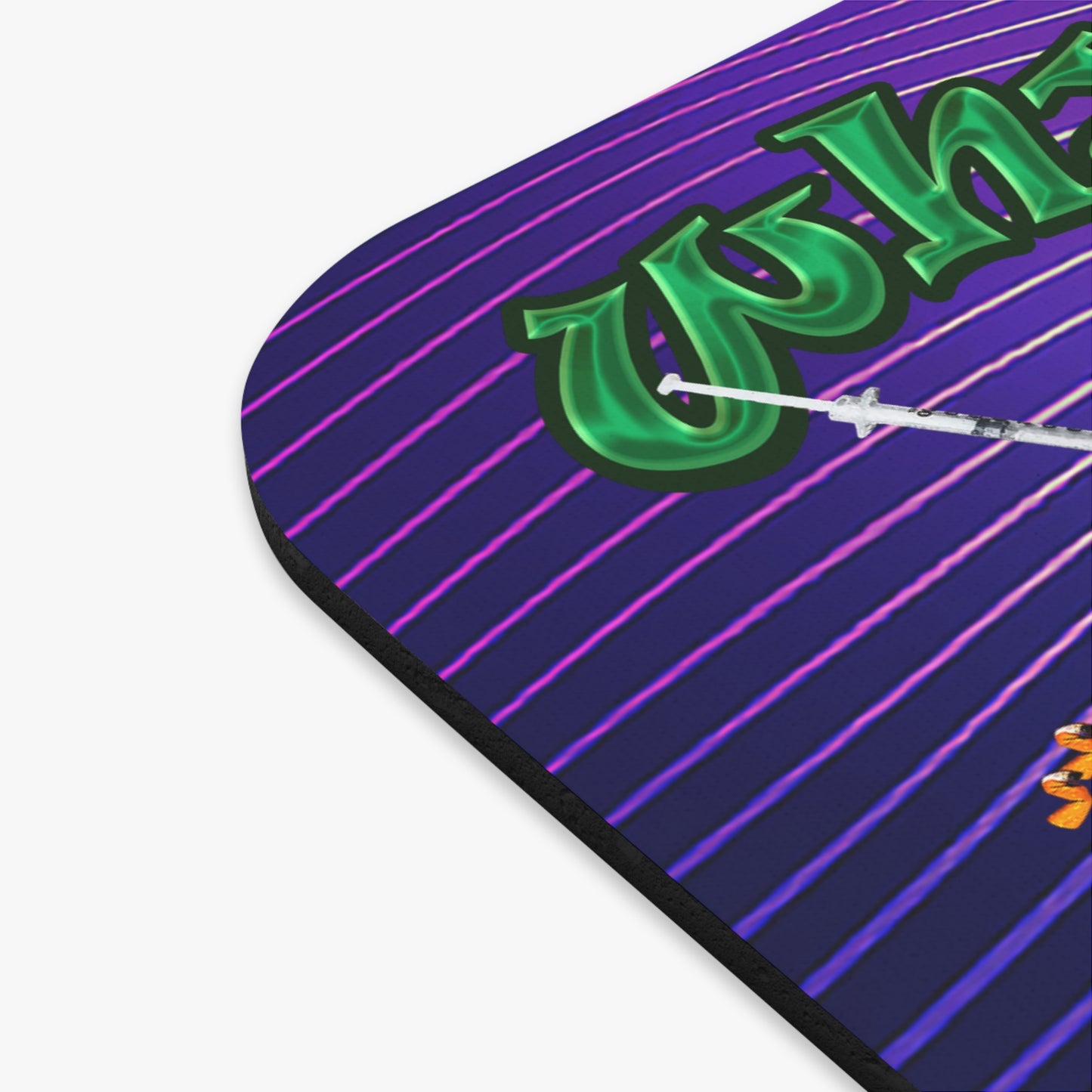 the bum's shit - Mouse Pad (Rectangle) (purple wave)