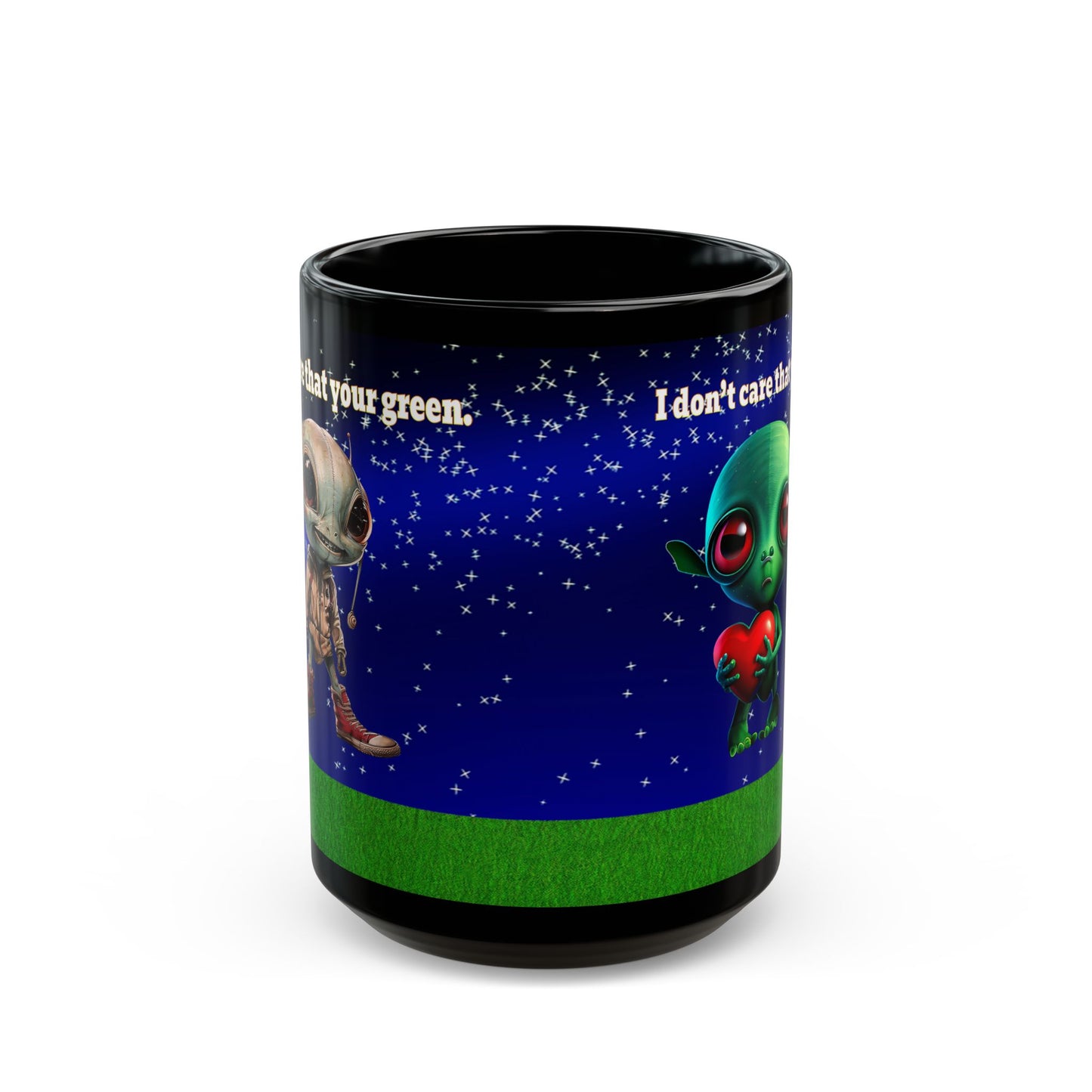 I don't care that your grey - Black Mug ('snoops' background)