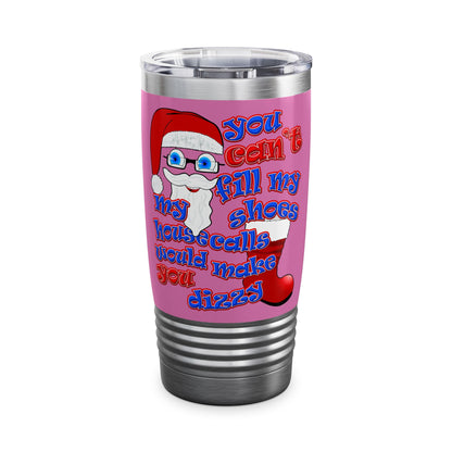 santa's shoes - Ringneck Tumbler, 20oz (light pink)