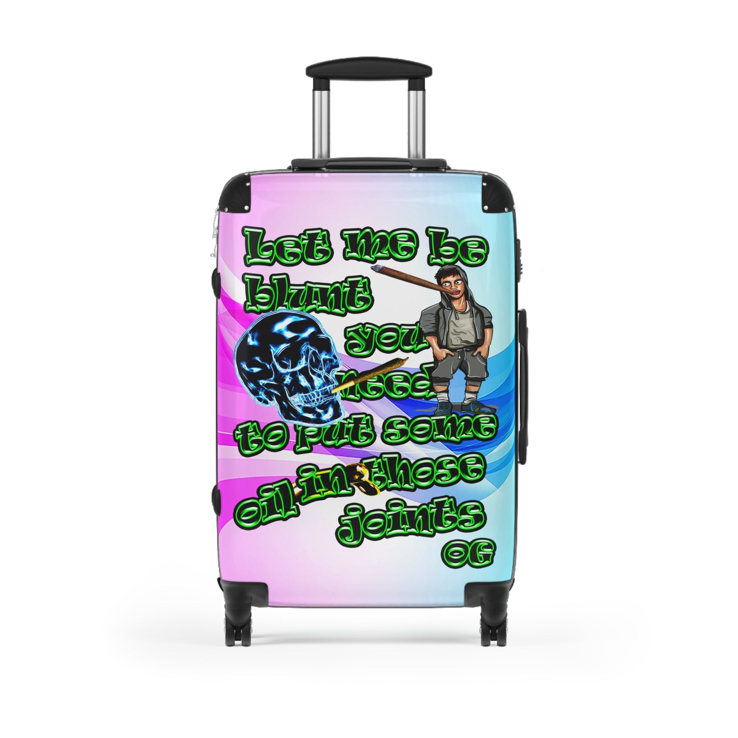 og - Suitcase (light blue-pink wave)