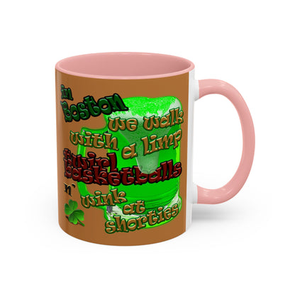 celtics logo - Accent Mug (light brown)