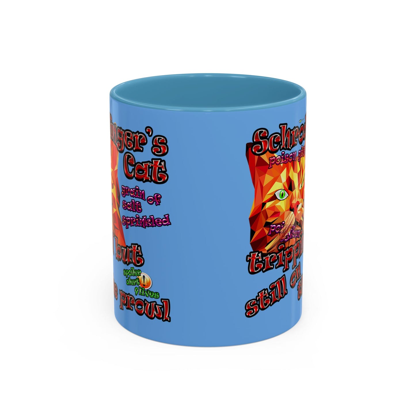 schrodinger's cat - Accent Mug (light blue)