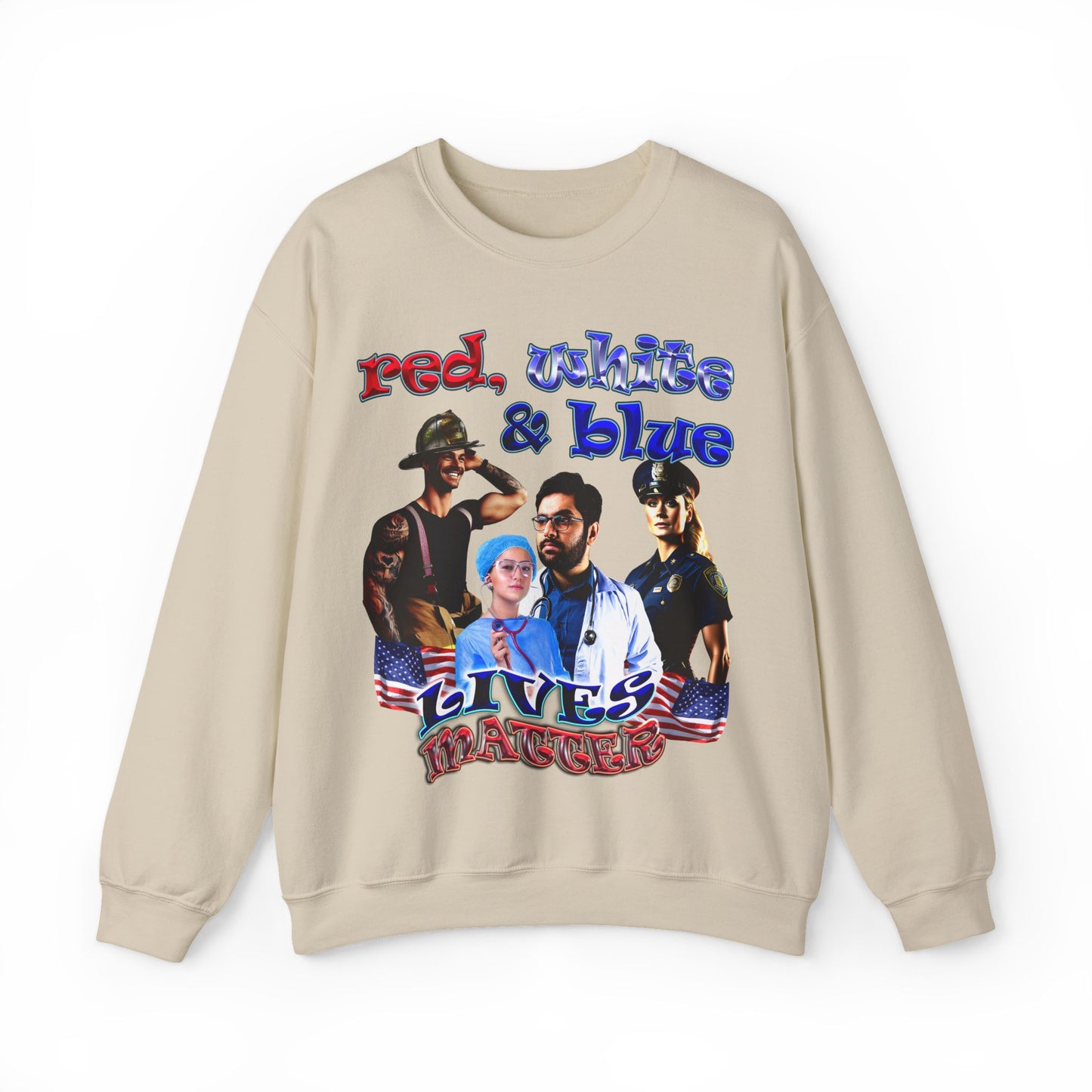 rw&b lives matter - Unisex Heavy Blend™ Crewneck Sweatshirt