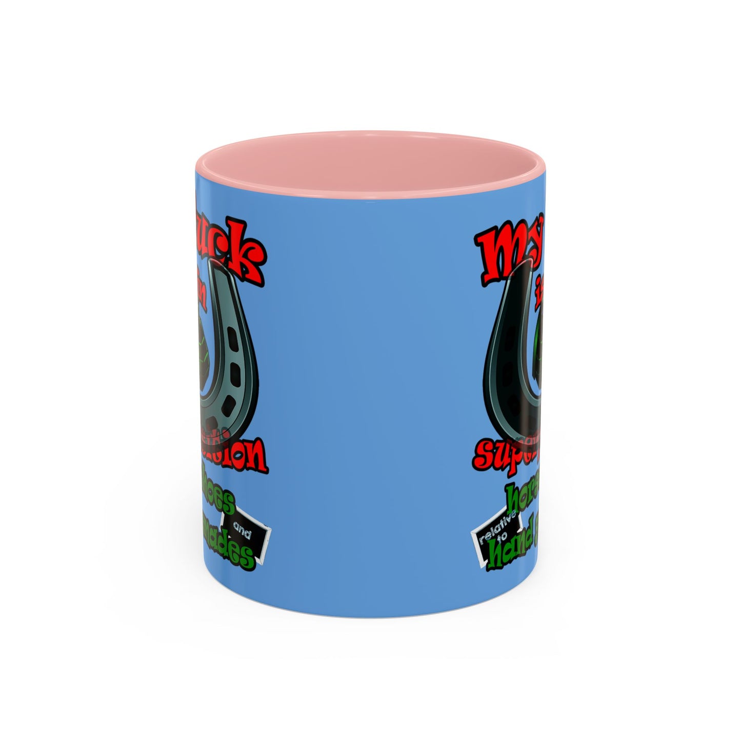 my luck - Accent Mug (light blue)
